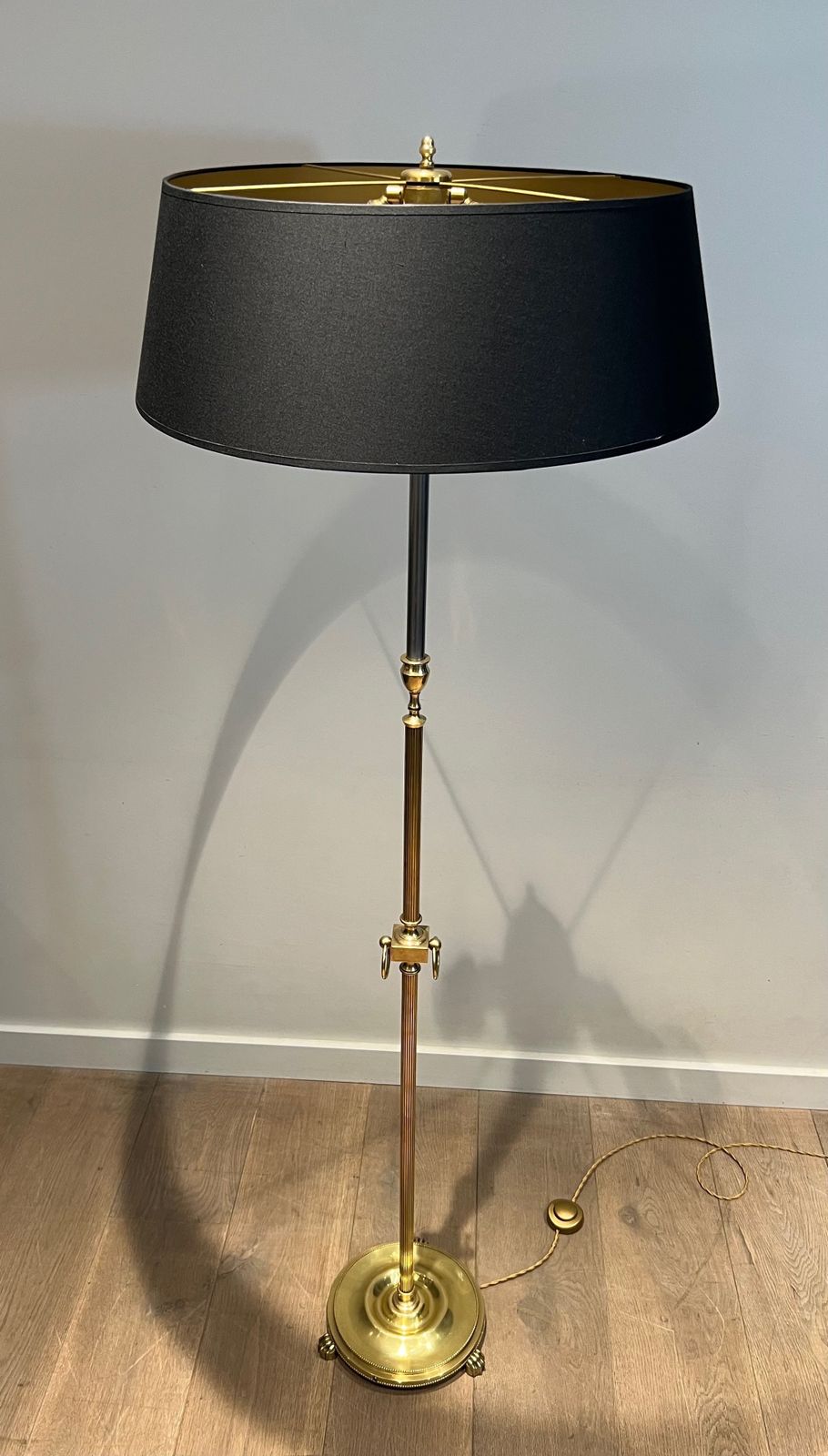 Neoclassical Style Brass Floor Lamp In The Style Of Maison Jansen photo furniture