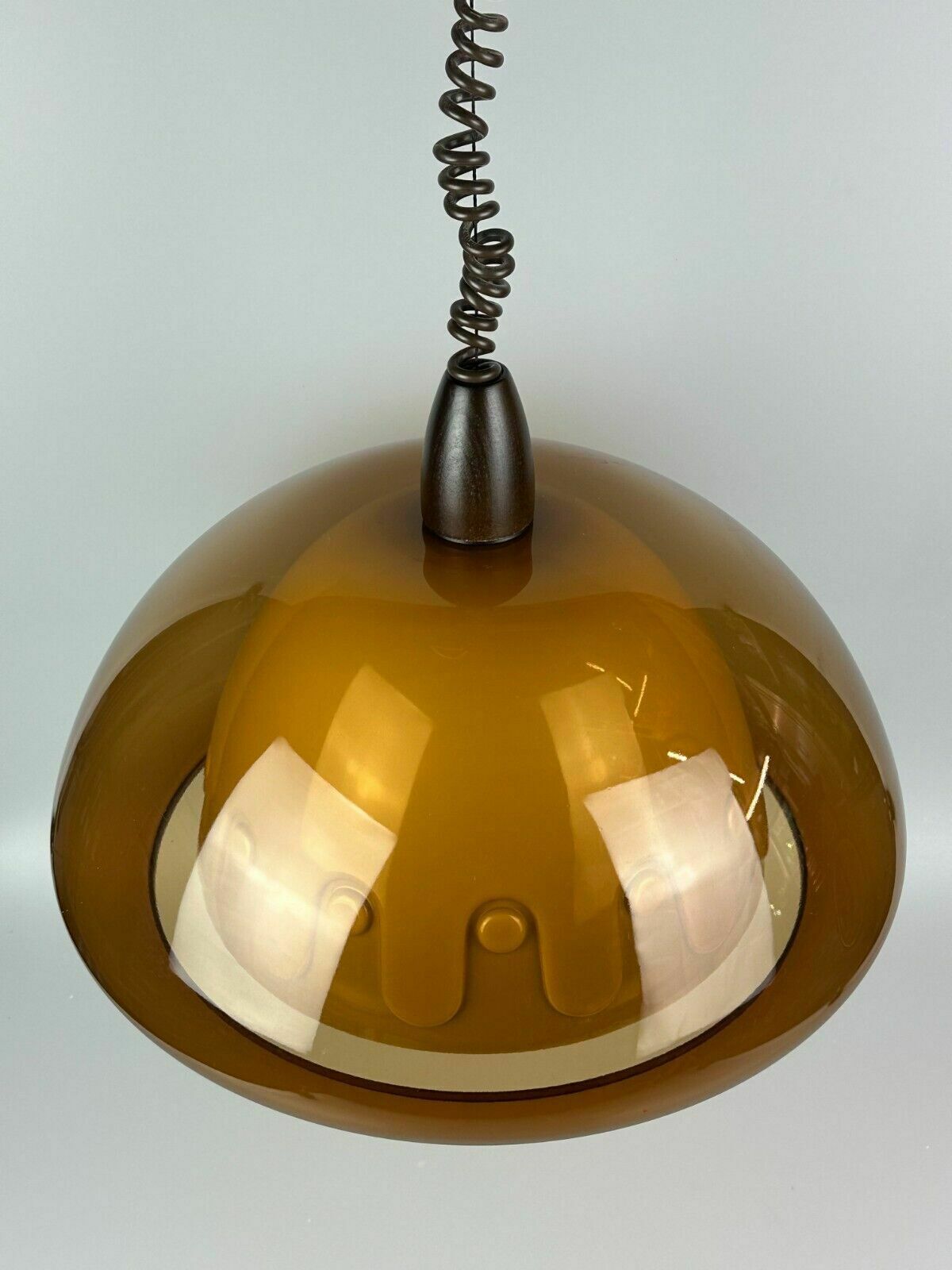 60s 70s Ceiling Lamp Hanging Lamp Acrylic Plastic Metal Space Age Design photo for sale