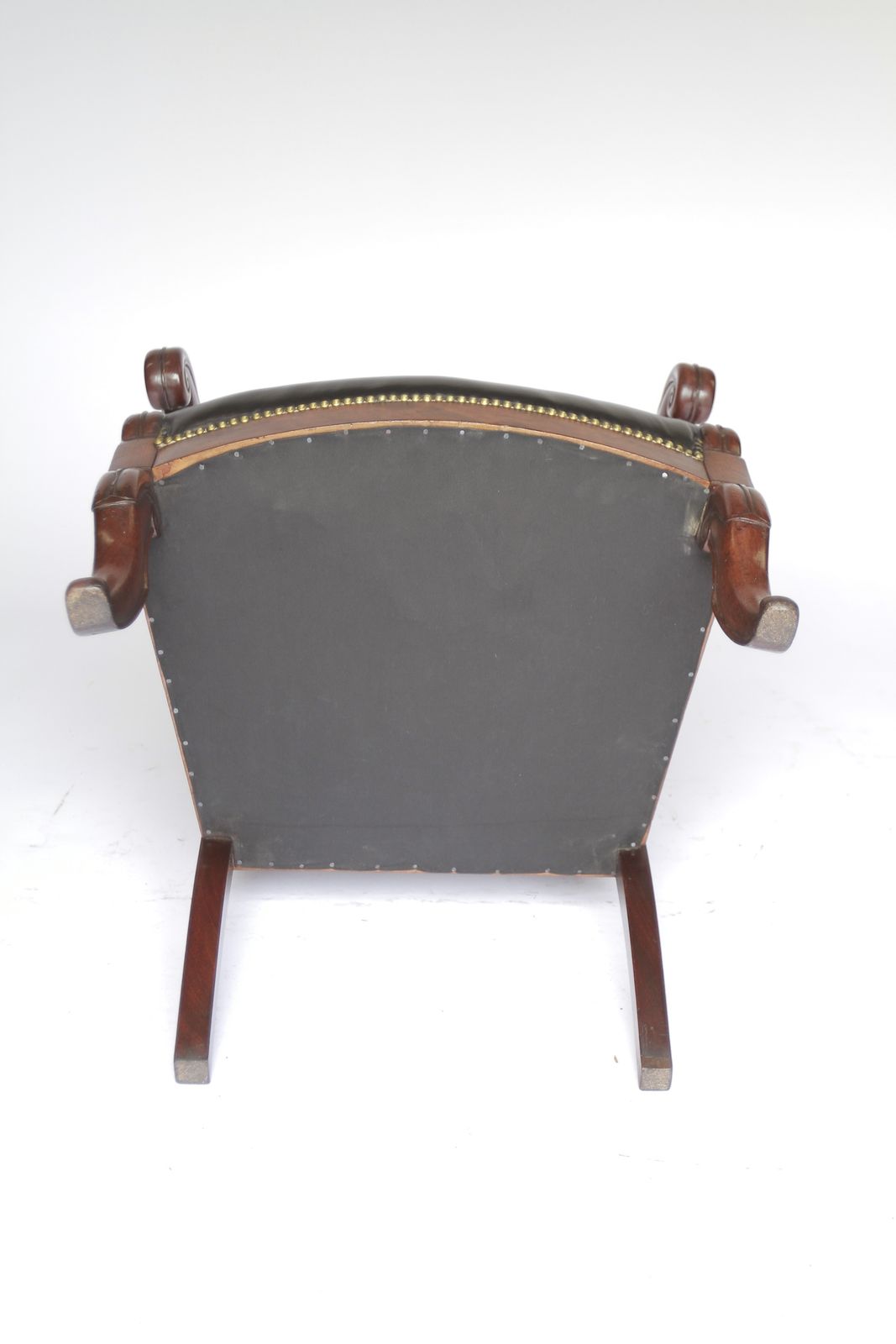 French Mahogany & Leather  Library Chair Circa 1820s photo 750.0