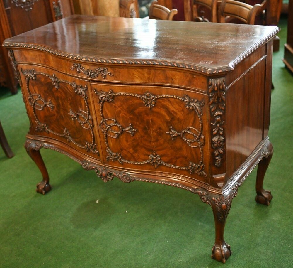 Chippendale Side Cabinet Mahogany Ball And Claw Feet