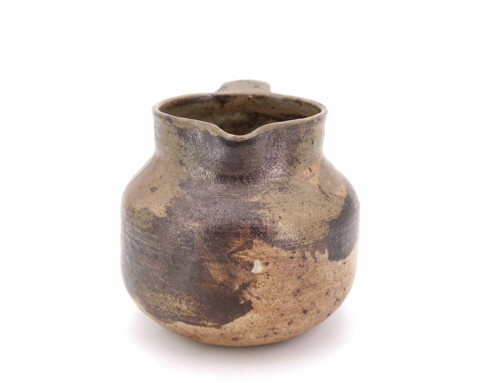 French Stoneware Ceramic Pitcher By Alain Gaudebert, 1960s / Brown, Art, Style Deblander Joulia Lerat photo for sale
