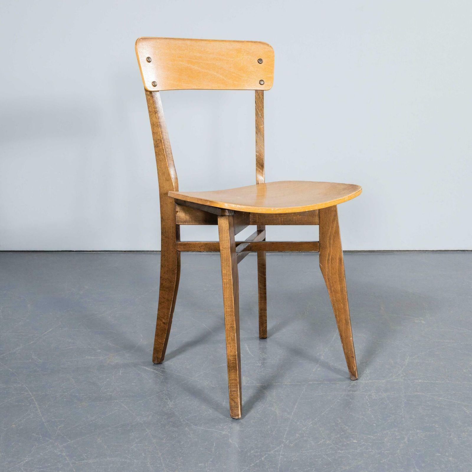 1950’s Original French Two Tone Chapel Dining Chairs – Large Quantity Available photo for sale