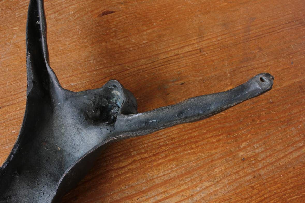 photo furniture Large Bronze Jesus Christ Figure. 19th Century Corpus Religious Statue.