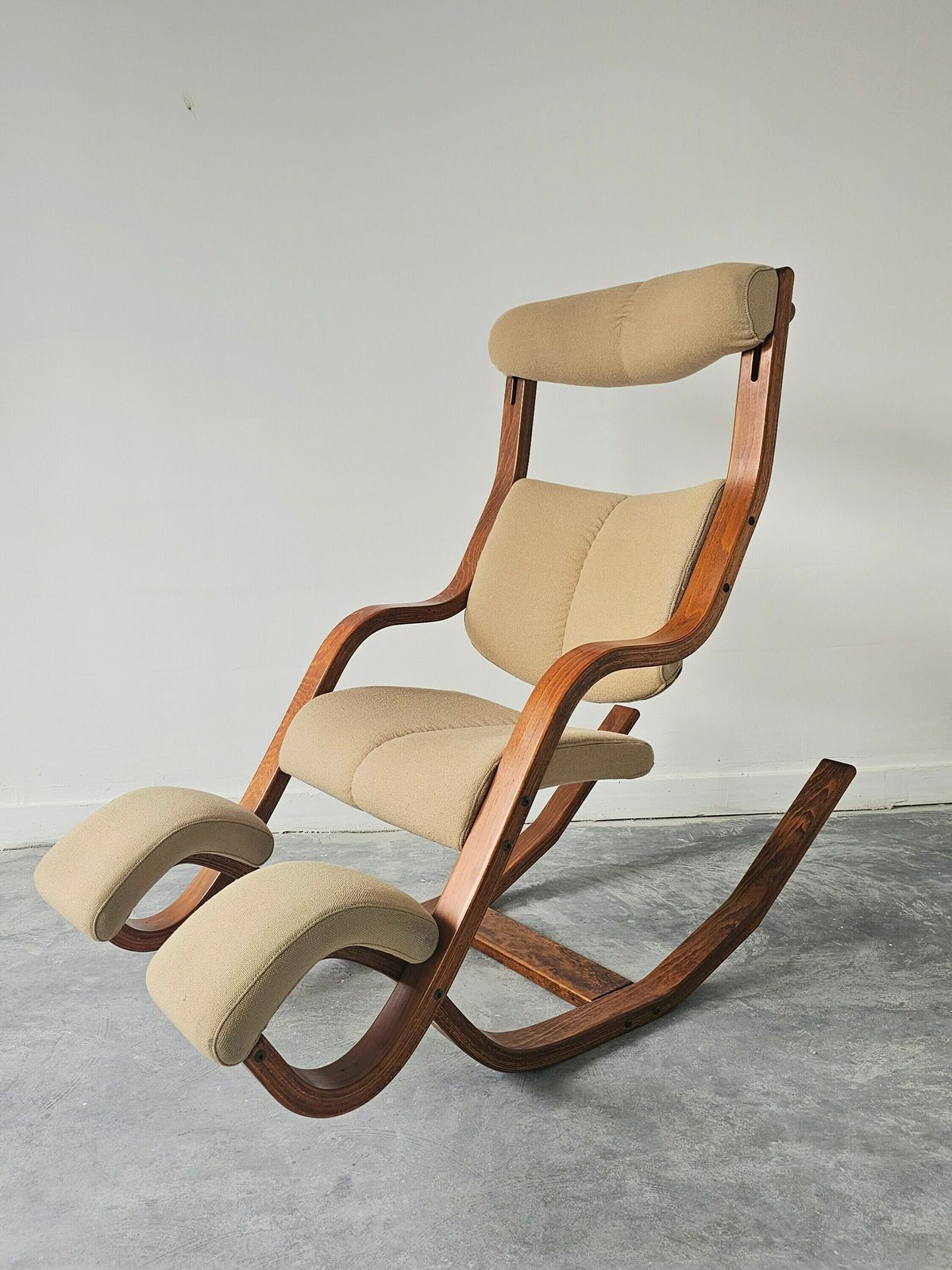 Iconic Gravity Balans Reclining Chair By Peter Opsvik For Varier // Made In Norway In 1980s photo furniture