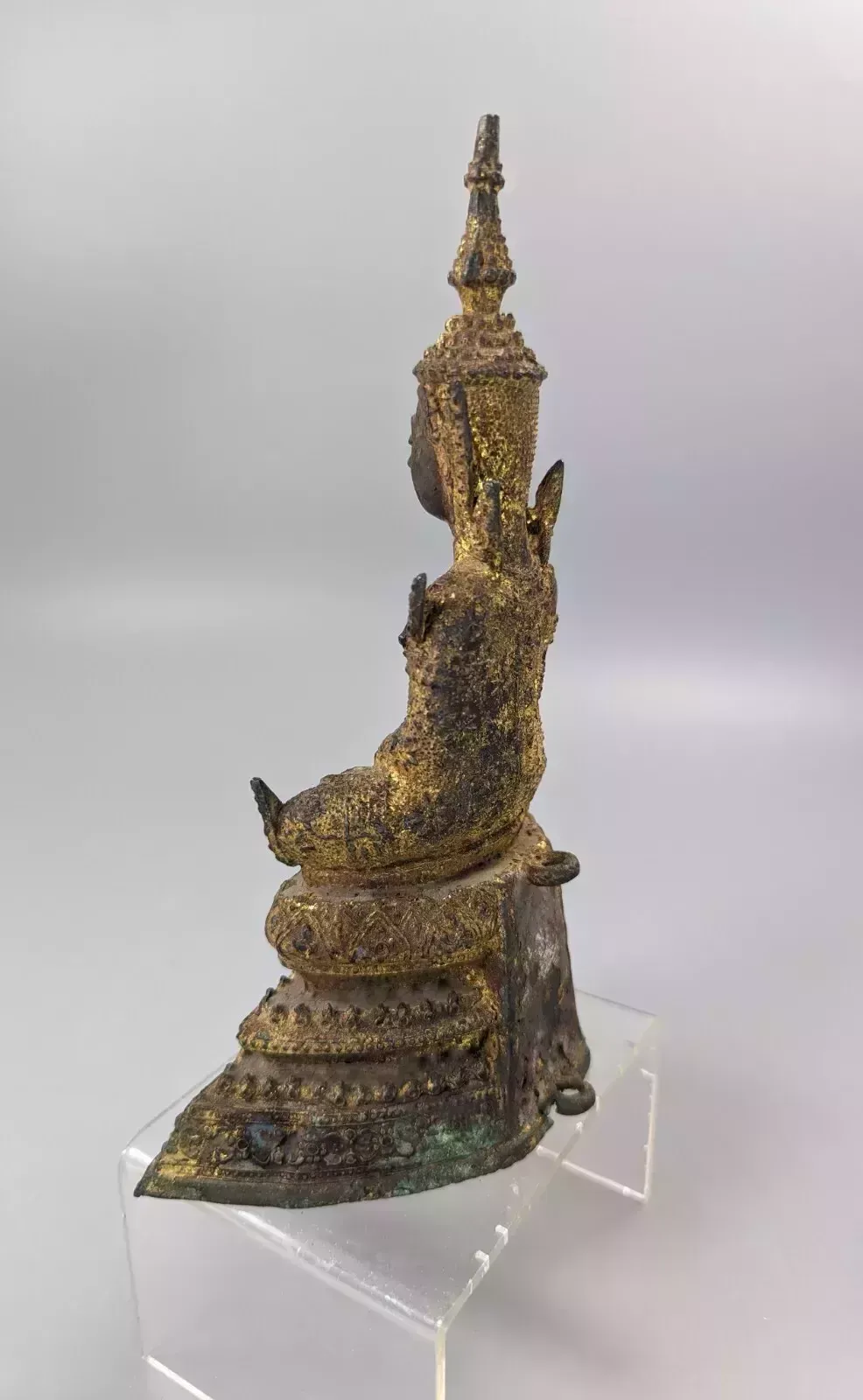 Antique Bronze Thai Rattanakosin Buddha From Thailand, 19th Century photo for sale