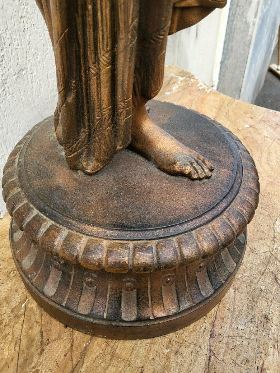 Egyptian Woman With Urn, Orientalist Spelter, Signed, Late 19th Century photo 1900.0