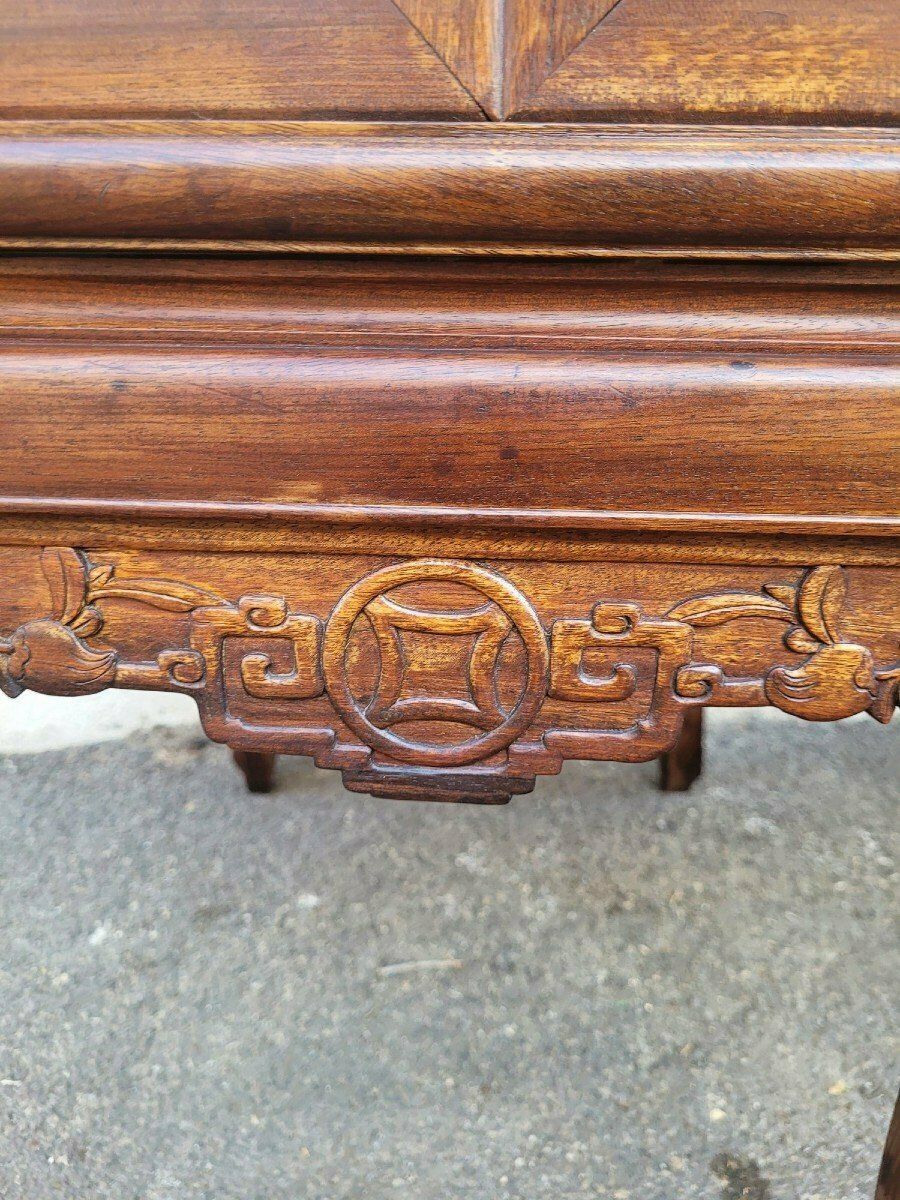 photo furniture Pair Of Carved Wooden Armchairs, China, Late 19th Early 20th Century