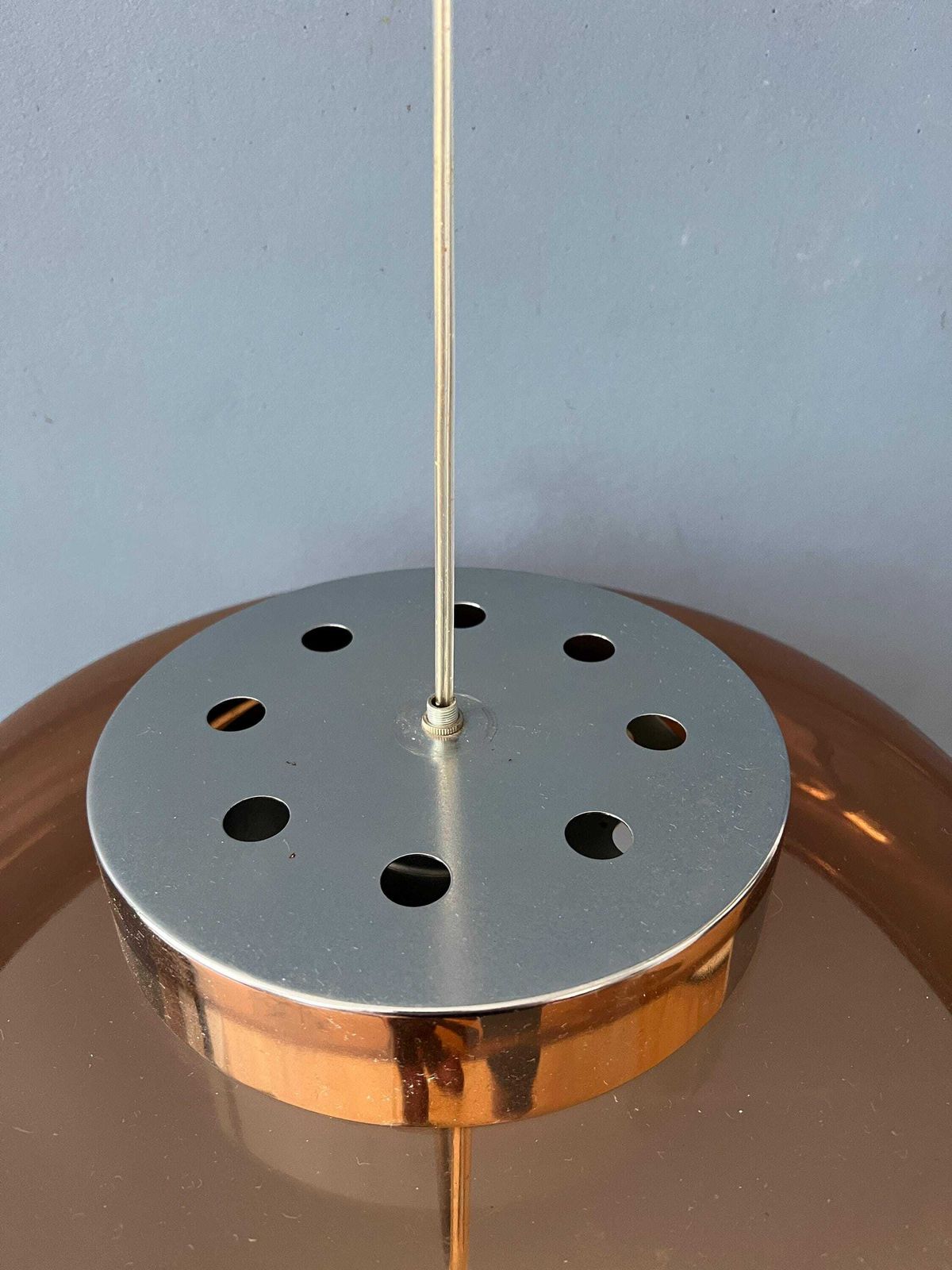 photo for sale Oranje/Bruine Plexiglazen Space Age Ufo Hanglamp