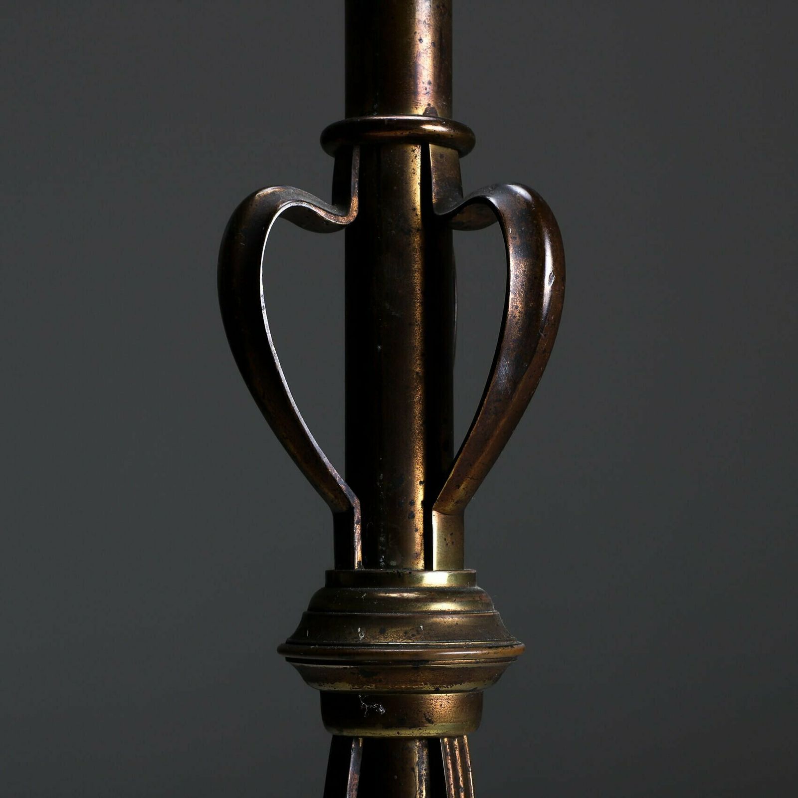 Aged Brass Art Nouveau Floor Lamp photo 500.0