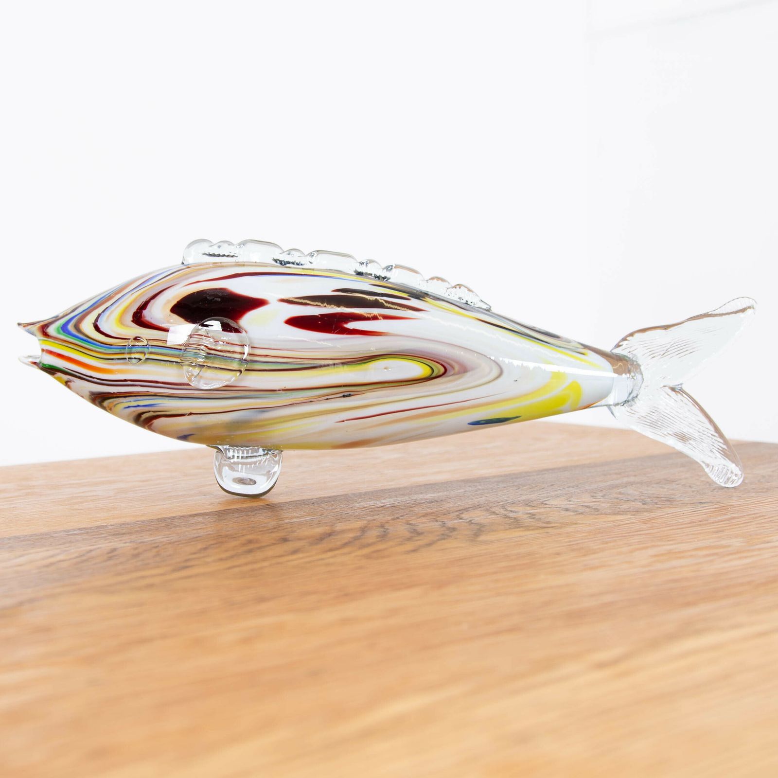 820.0 Collection Of 16 Mid Century Murano Glass Fish photo