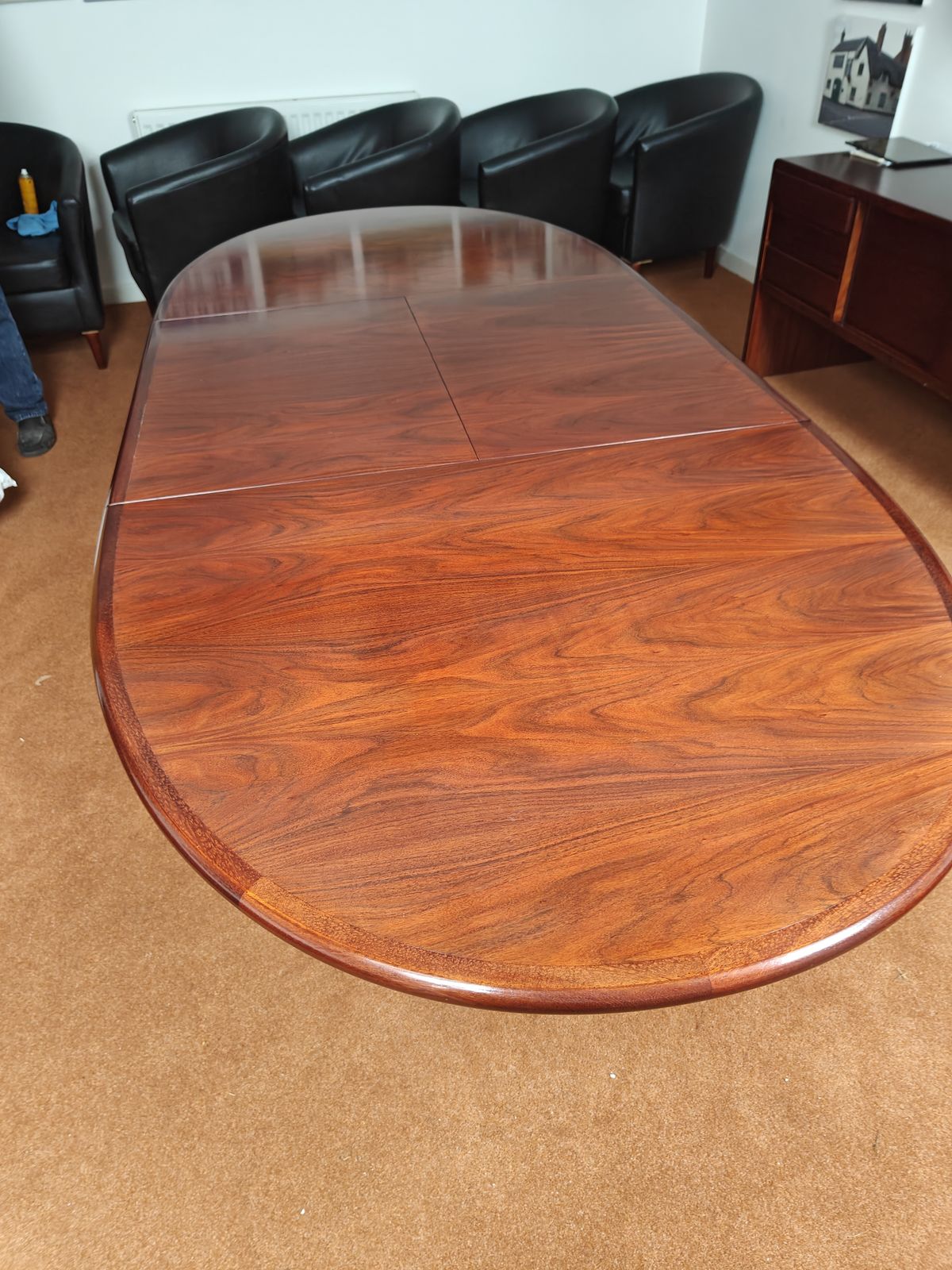 Skovby Mobelfabric  Sm34 Oval Rosewood Dining Table