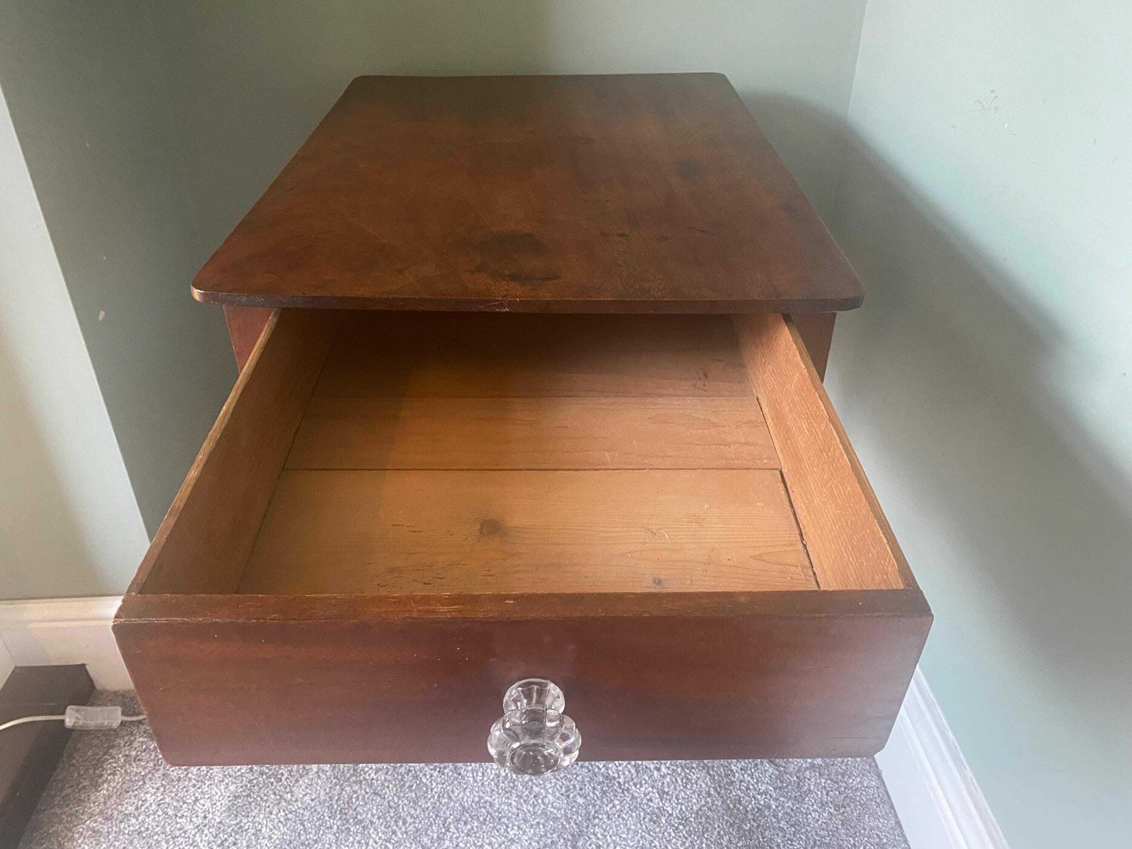 Antique Pedestal Table Occasional Table With Drawer Side Table photo Furniture