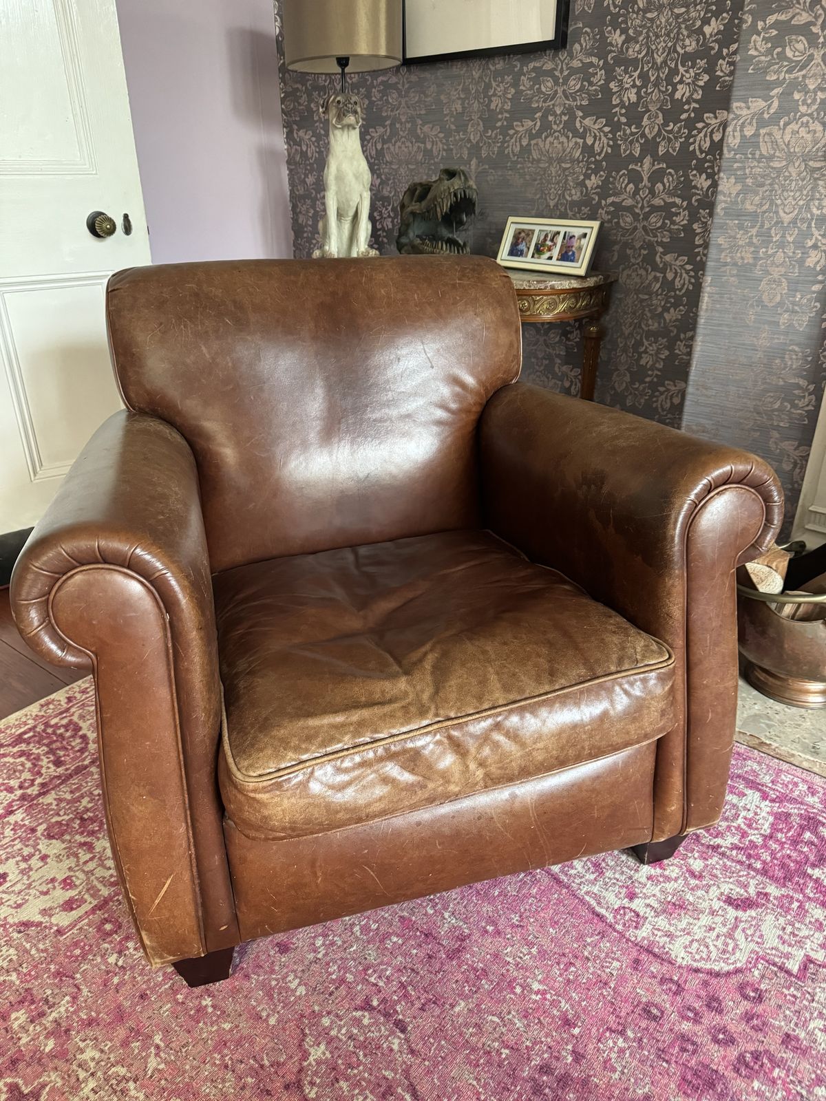 Leather Club Chair photo for sale
