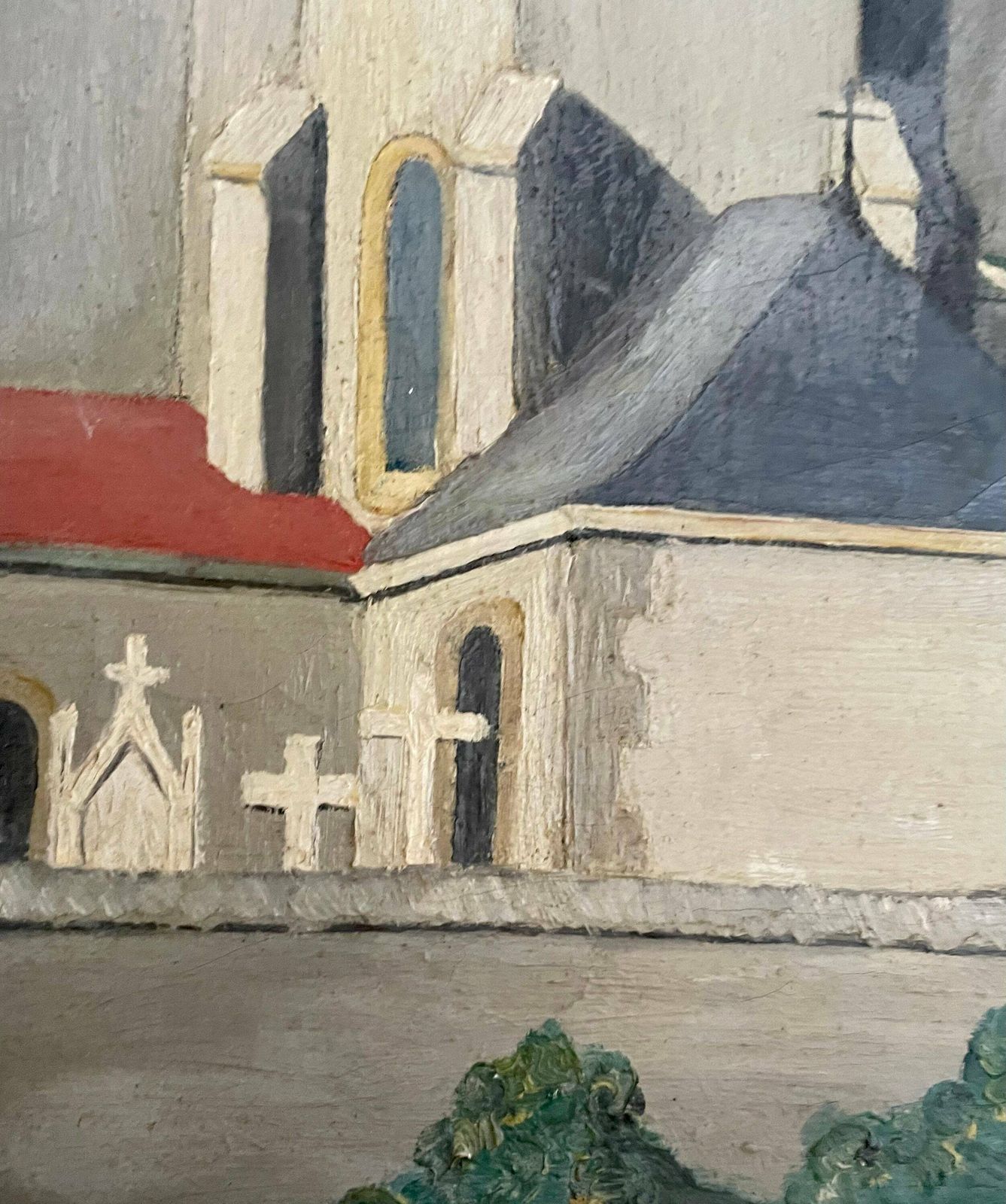 Exquisite 1920s French Oil Painting On Canvas photo vinterior