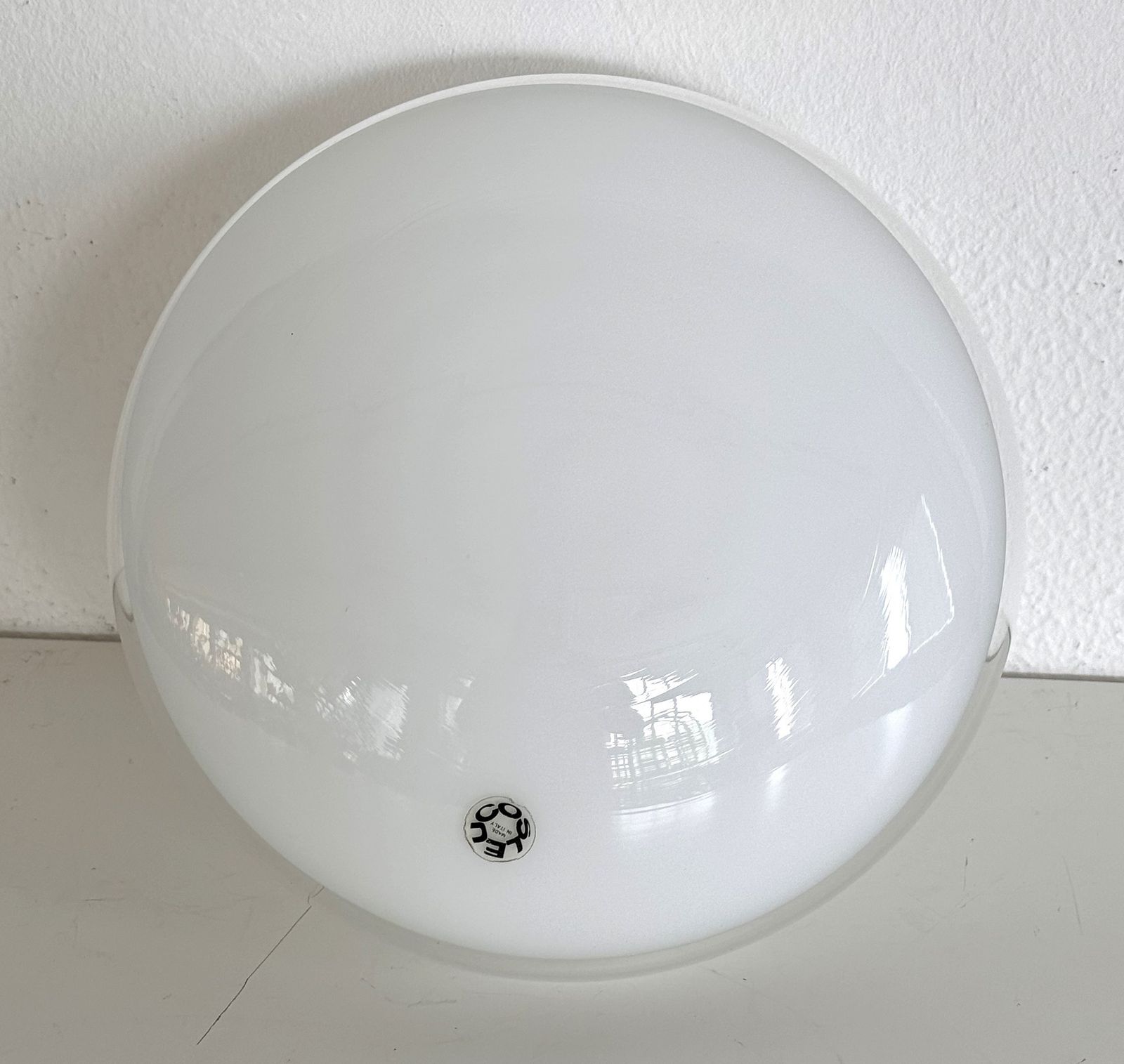 photo furniture Italian Midcentury Murano Glass Flush Mount By Roberto Pamio For Leucos, 1970
