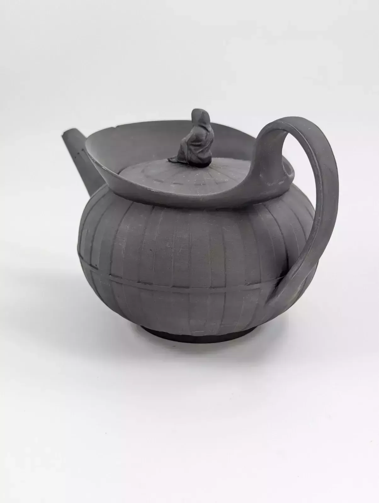 Antique Wedgwood Black Basalt Teapot, C. 1790 photo for sale