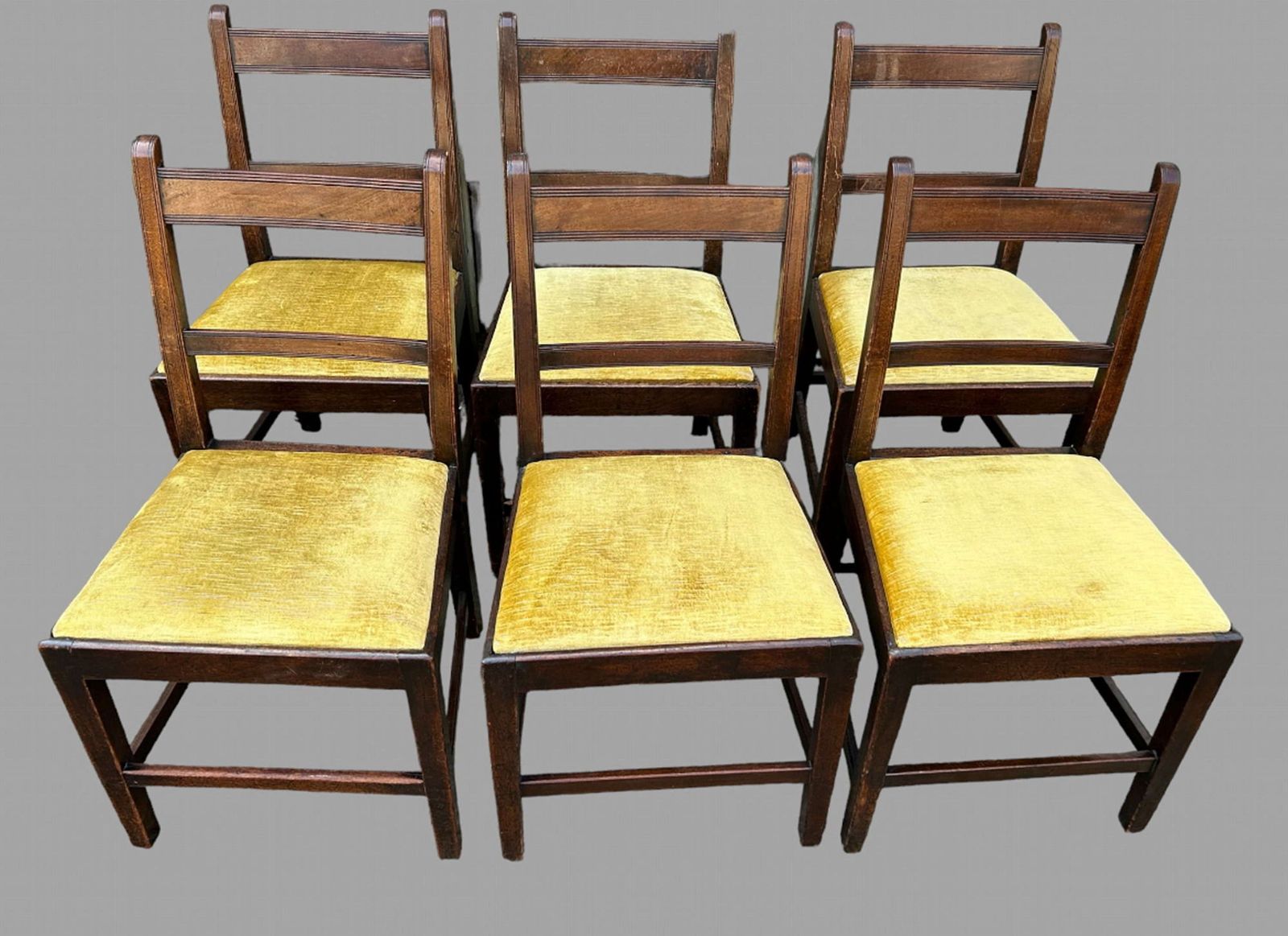 A Set Of Six Early 19thc Mahogany Dining Chairs photo furniture