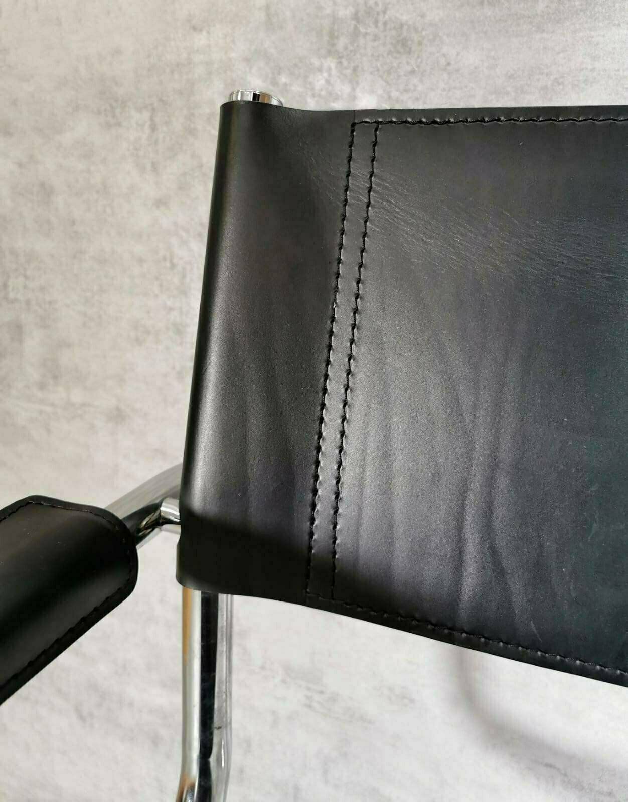 1 Of 10 Black Model Mg5 Centro Studi Desk Chair By Mart Stam & Marcel Breuer 1980s photo 592.0