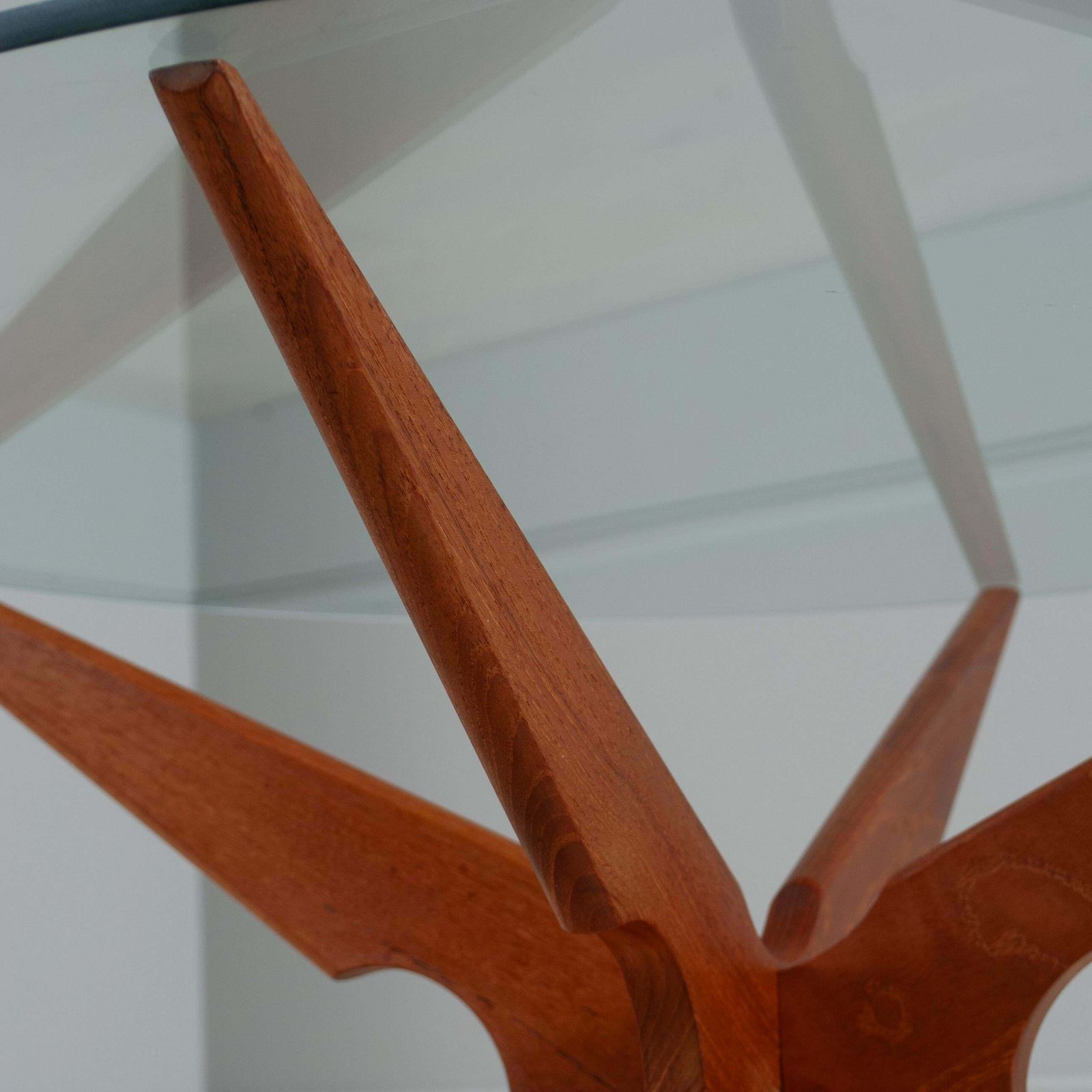 Danish Midcentury Modernist Teak & Glass Coffee Table photo 1070.0