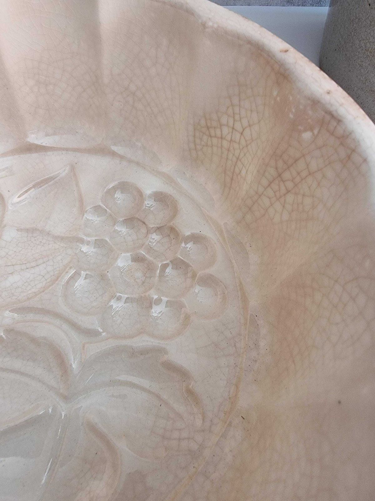 photo furniture Antique French Cake Mold   Vintage Ceramic Dessert Mold   French Kitchen Decor   Baking Mold
