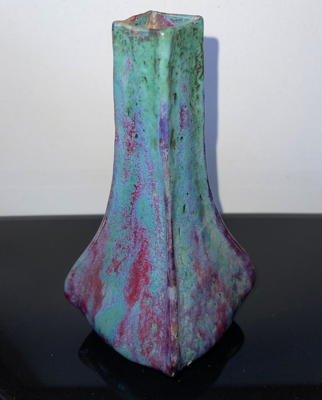 Pierre Adrien Dalpayrat Organic Vase With Oxblood And Jasper Blue Glaze, France Ca. 1900 photo furniture
