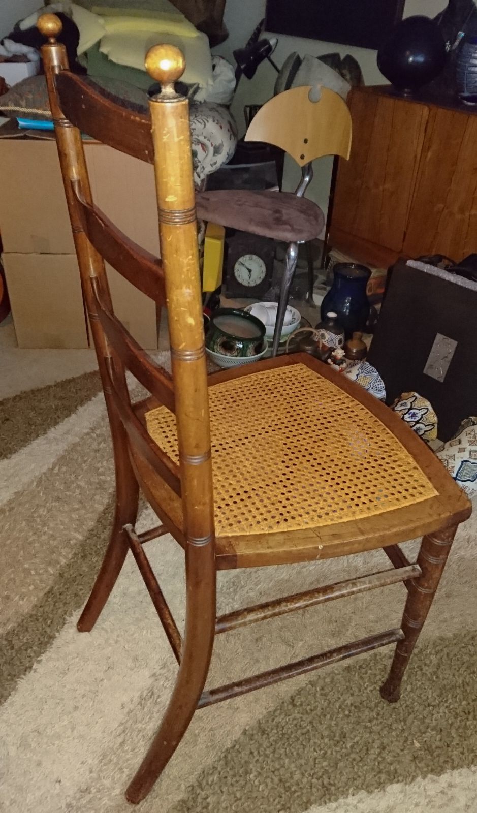Collinson And Lock, Ladderback Chair As Used In The Pinafore Room, Savoy Hotel, Ca.1900 photo for sale