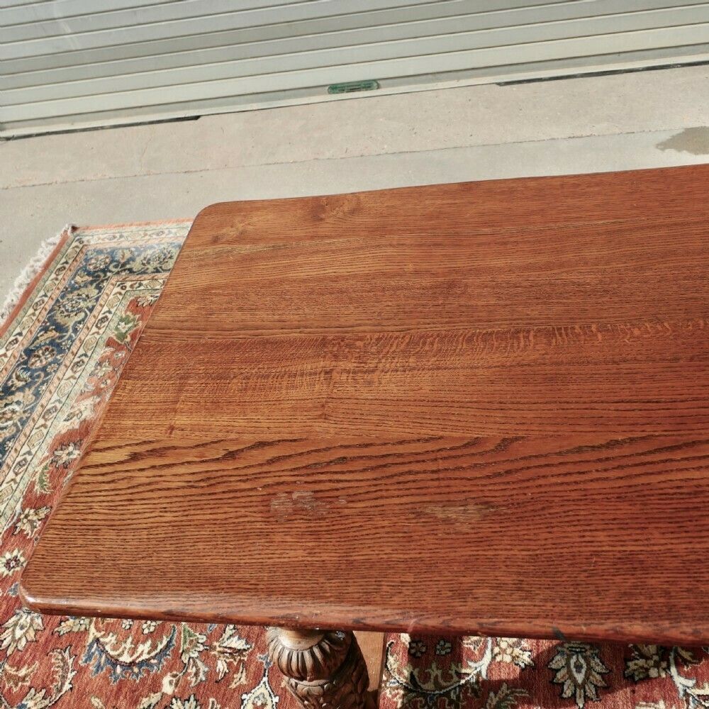 19th Century Farmhouse Gothic Oak Refectory Table photo buy