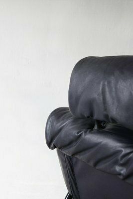Vintage Italian Lounge Chair In Leather photo vintage