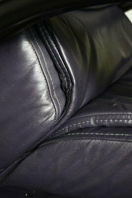 photo for sale Vintage Italian Lounge Chair In Leather