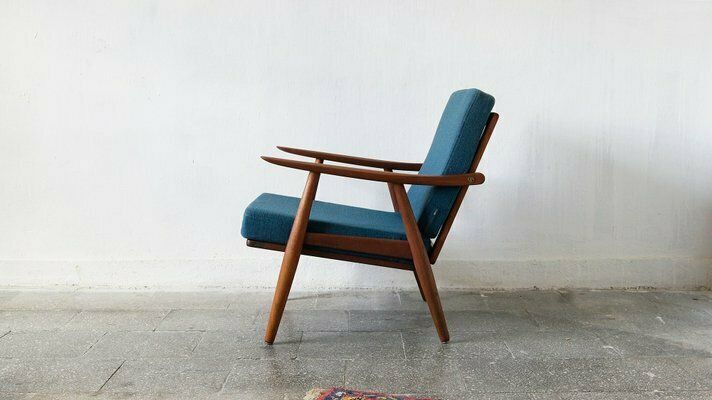 Scandinavian Ge270 Lounge Chair In Teak By Hans Wegner For Getama, 1960s photo furniture