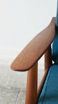 Scandinavian Ge270 Lounge Chair In Teak By Hans Wegner For Getama, 1960s photo vinterior