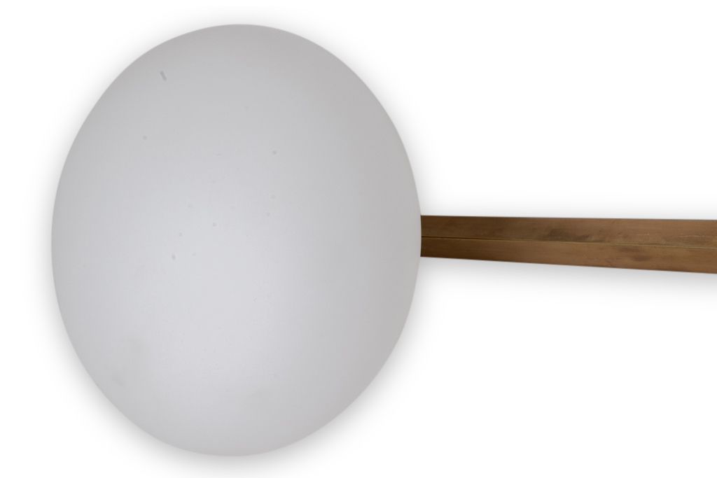 Angelo Lelli. Wall Lamp, Or Suspension, In Brass And Opaline. Contemporary. Ls52051089i photo for sale
