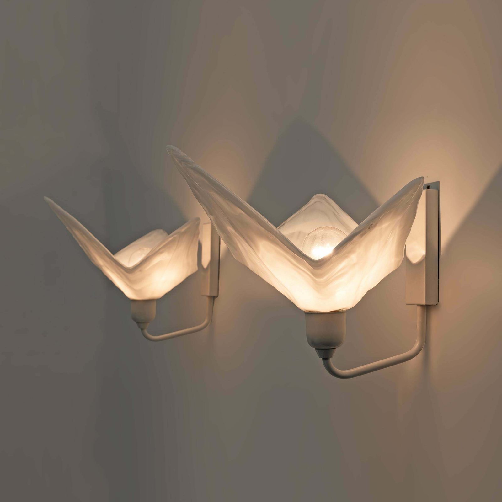 Pair Of Murano Glass Wall Lamps By La Murrina, 1980 photo for sale
