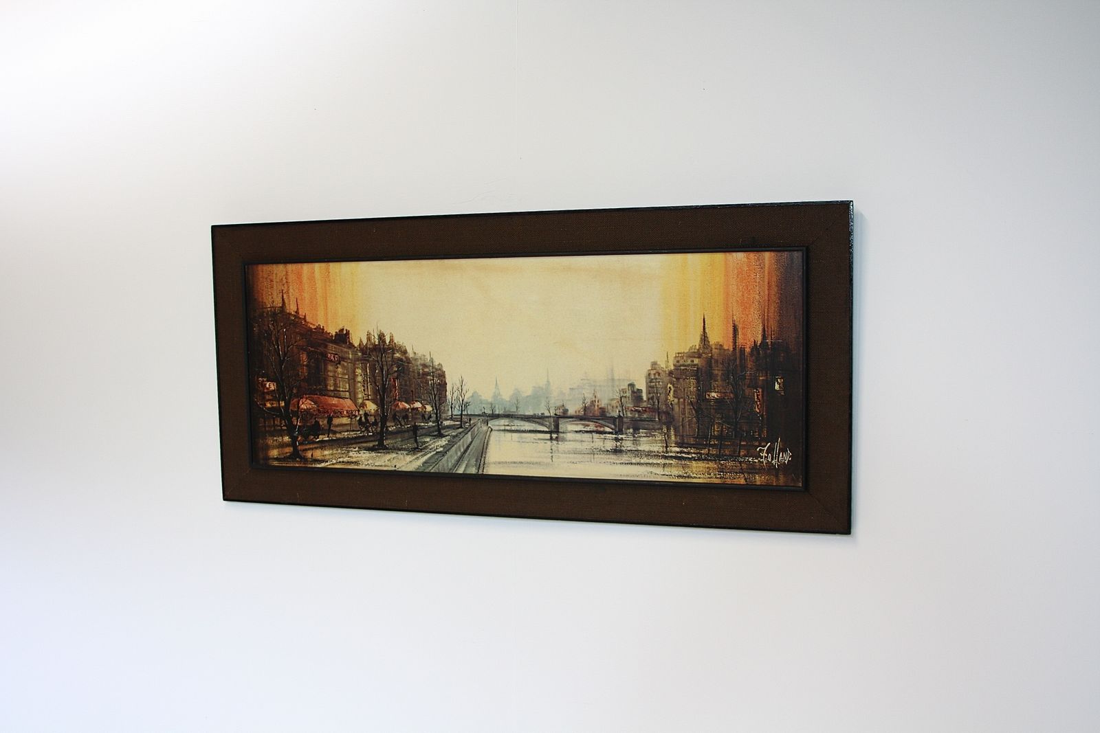 Ron Folland Mid Century Art Cafe Quays Paris C.1970 photo vinterior