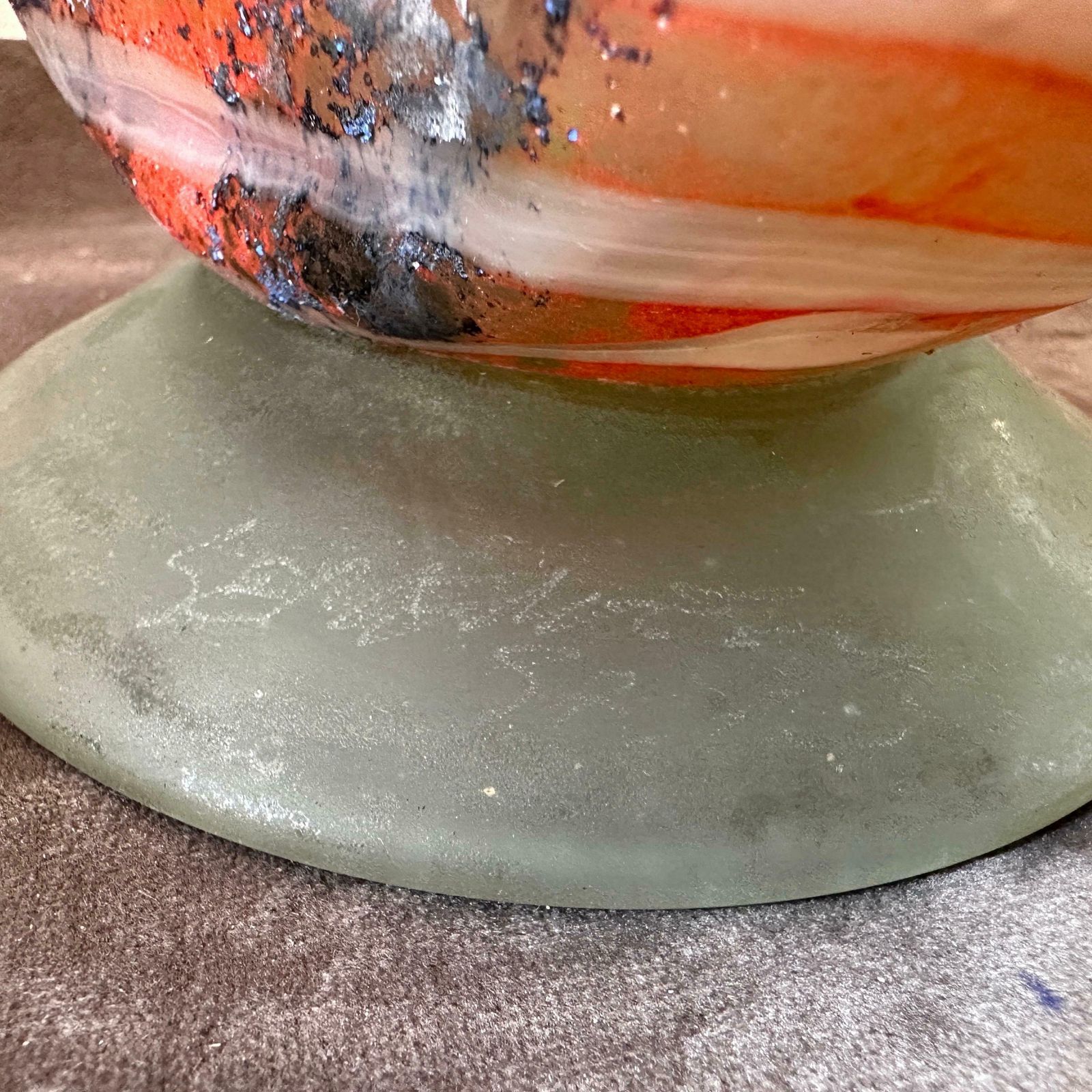 photo furniture 1980s Art Nouveau Style Murano Glass Amphora Vase