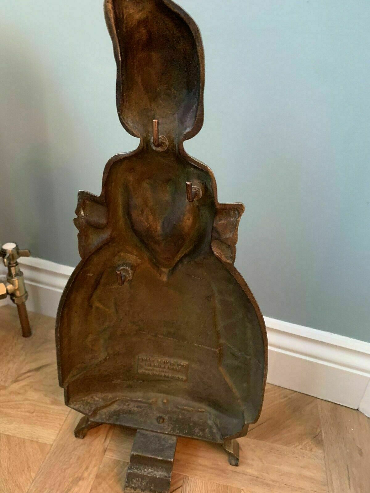 Antique Large Arts & Crafts Stunning Detail Fireside Companion Woman By Birmingham Guild Of Handicrafts & Crafts photo Home Decor