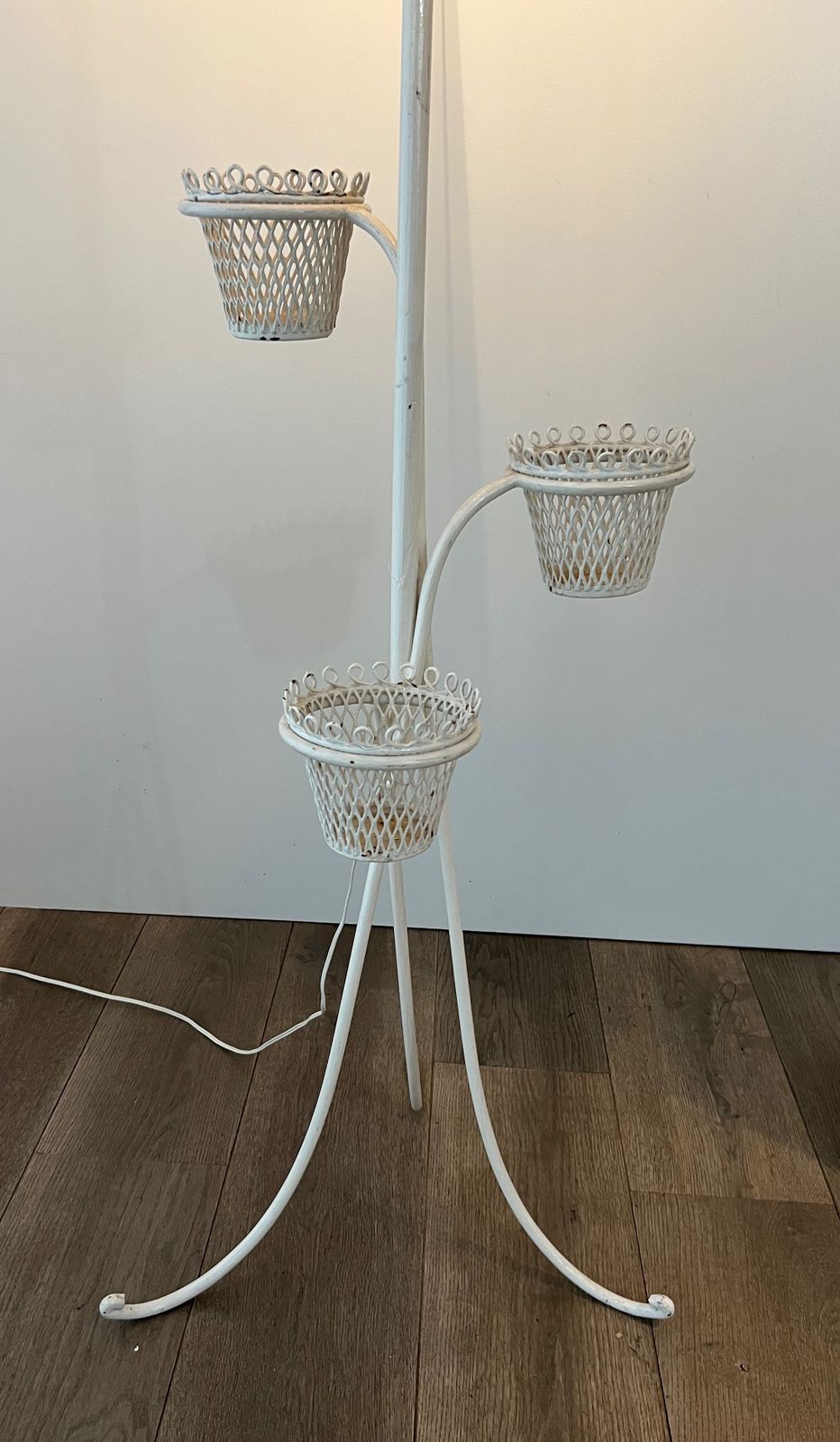 Floor Lamp Plant Holder Cap D'ail Collection By Mathieu Matégot photo vinterior