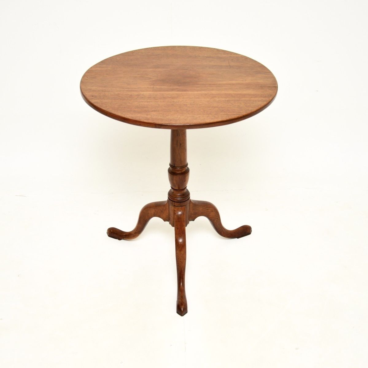 Antique Georgian Mahogany Tilt Top Occasional Table