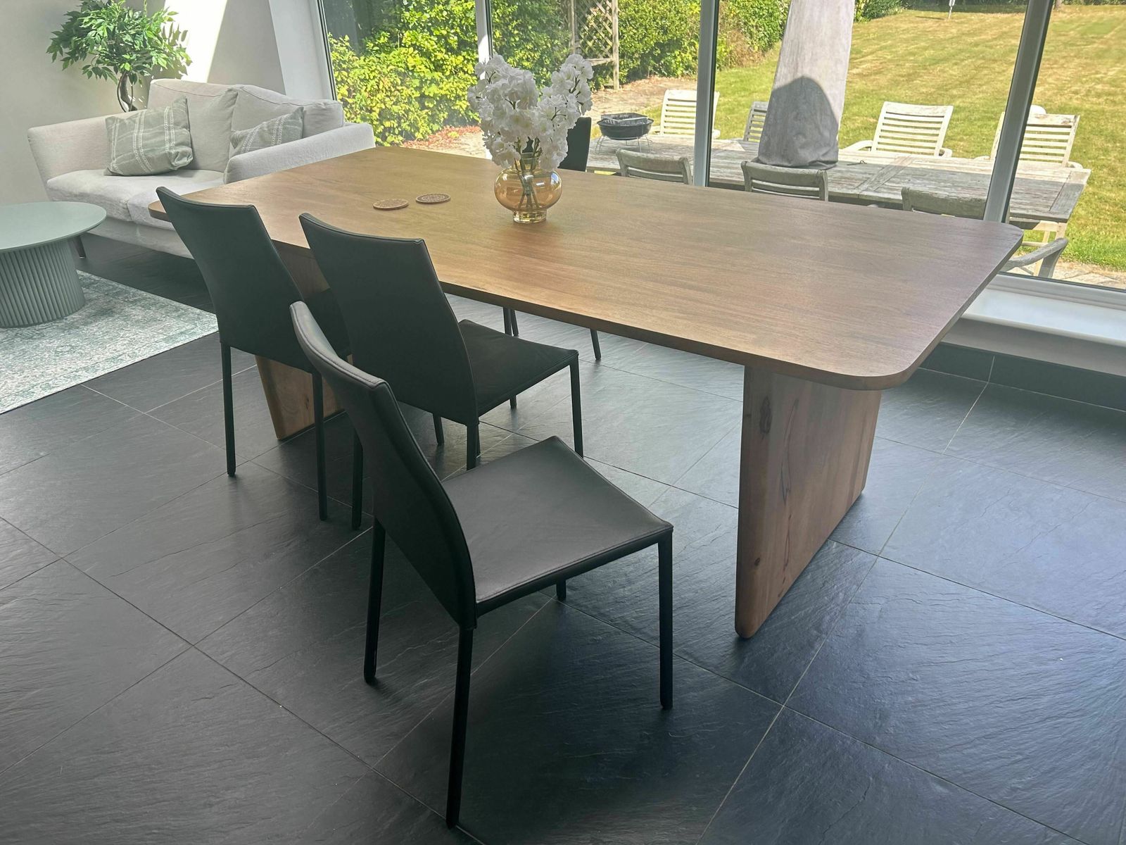 Brand New Set Of 4 Ligne Roset Black Dining Chairs photo for sale