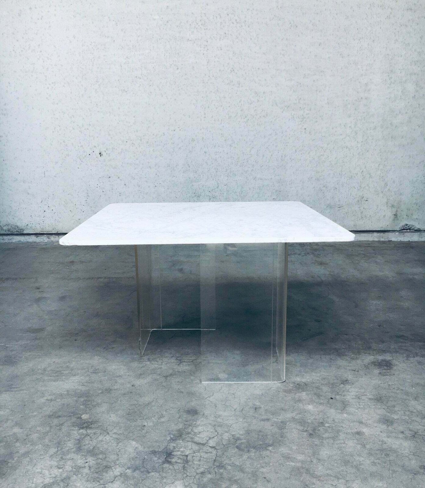 Minimalistische Marmeren Zweefblad Eettafel, Italië, Ca. Jaren 1970 photo 2750.0