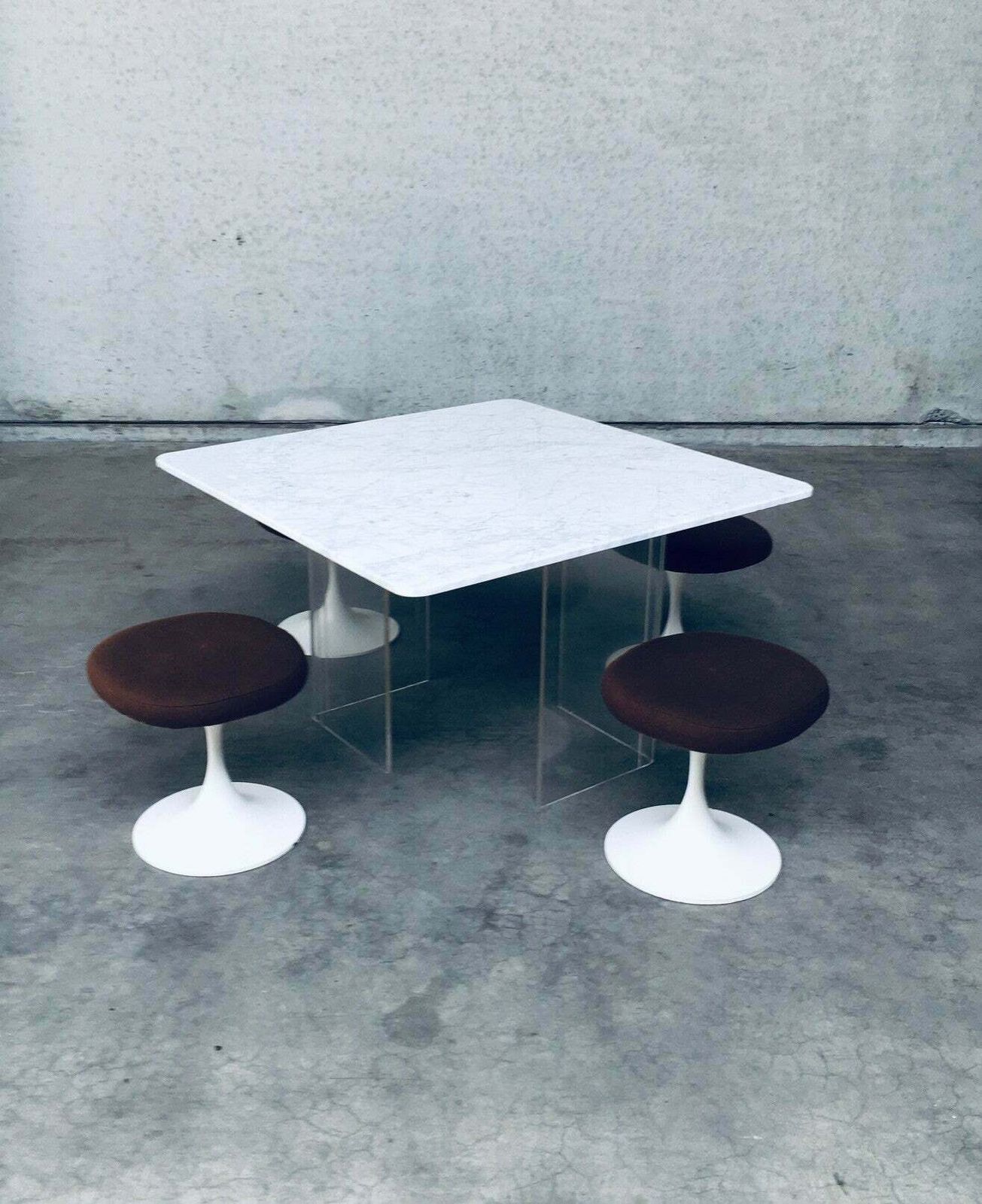 Minimalistische Marmeren Zweefblad Eettafel, Italië, Ca. Jaren 1970 photo buy