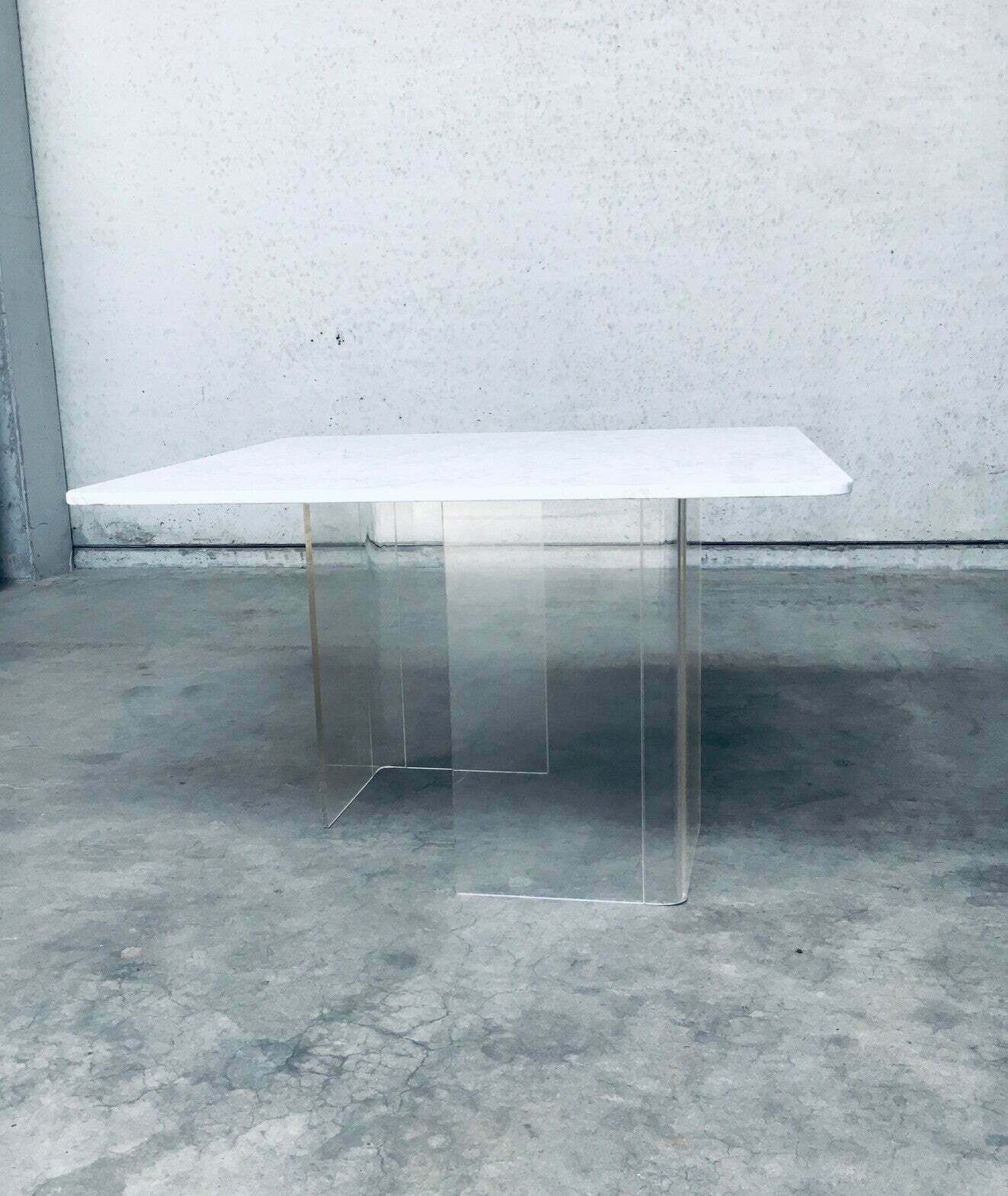 photo buy Minimalist Design Marble Floating Dining Table, Italy 1970's