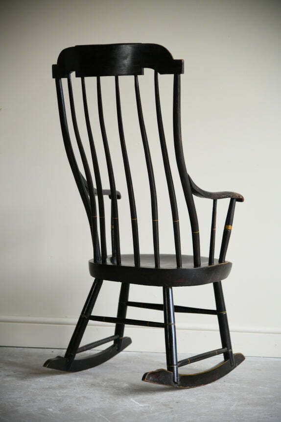 Antique Nichols & Stone Style American Rocking Chair photo vintage