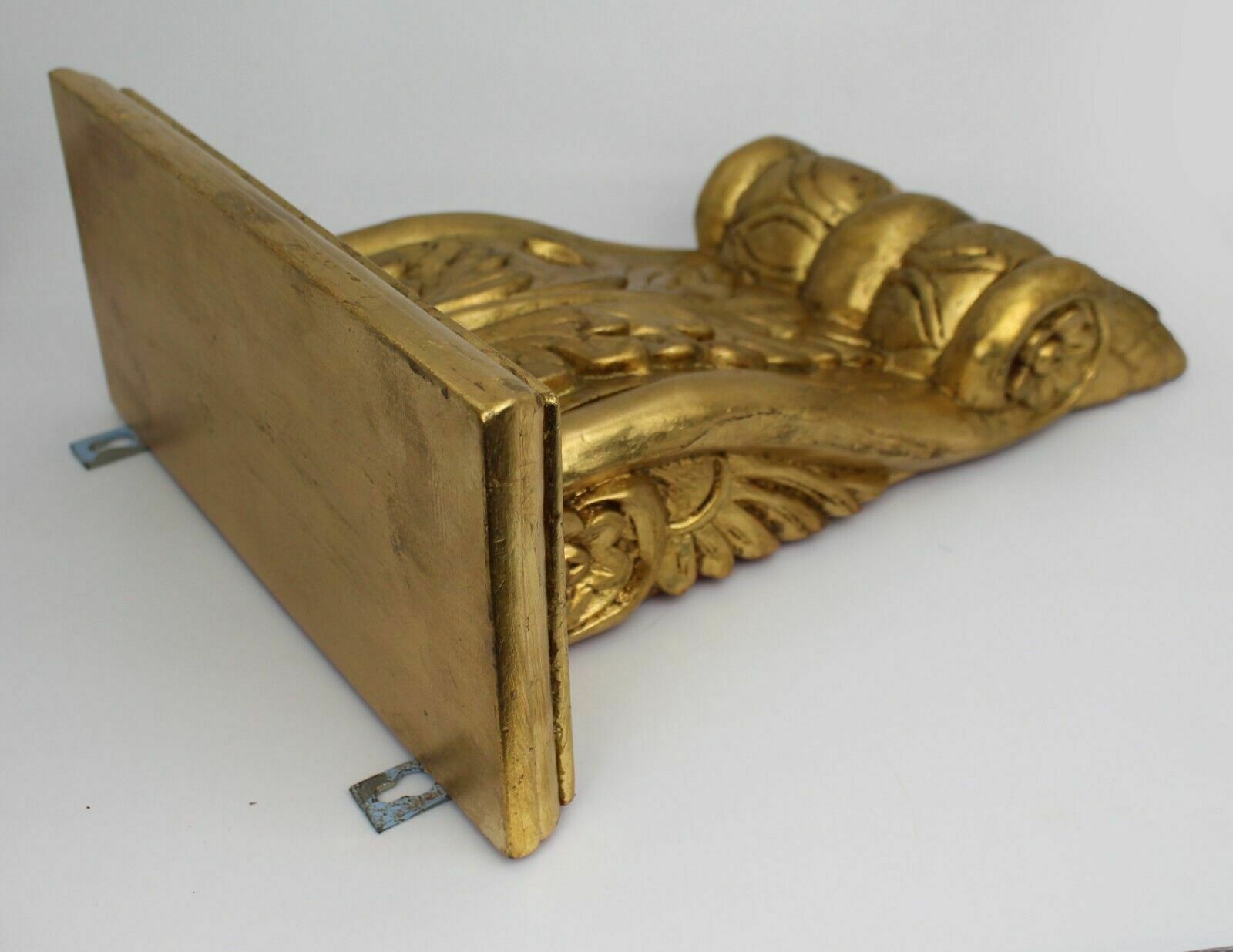 Pair Of Vintage Carved Giltwood Wall Brackets Corbels photo buy