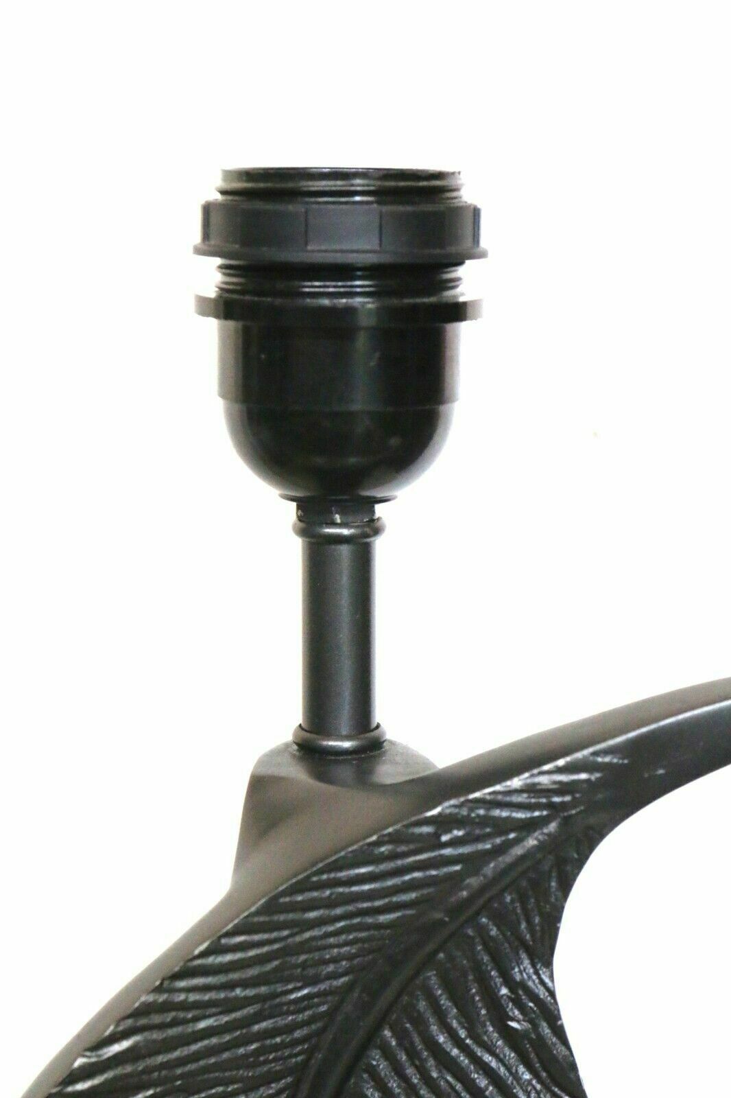 Table Lamp Heathfield & Co Large Leaf Lamp Dark Grey Anodised 2010 61 Cm Tall photo for sale