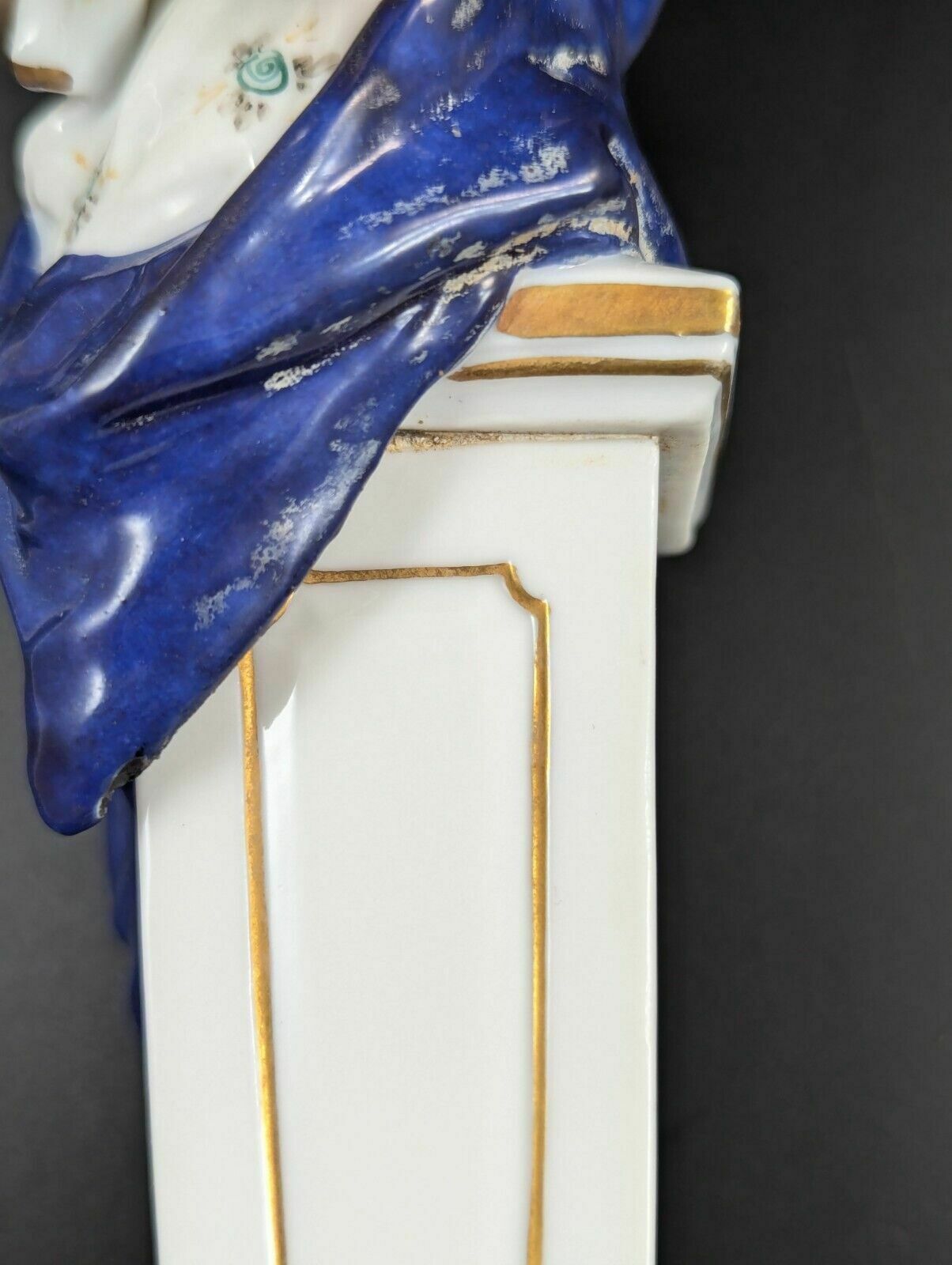 photo furniture Porcelain Figurines ‘Allegory Of Art’ By Achille Mollica, 19th Century