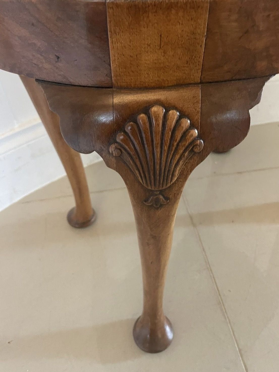 Antique Quality Early 20th Century Walnut Oval Stool photo 985.0