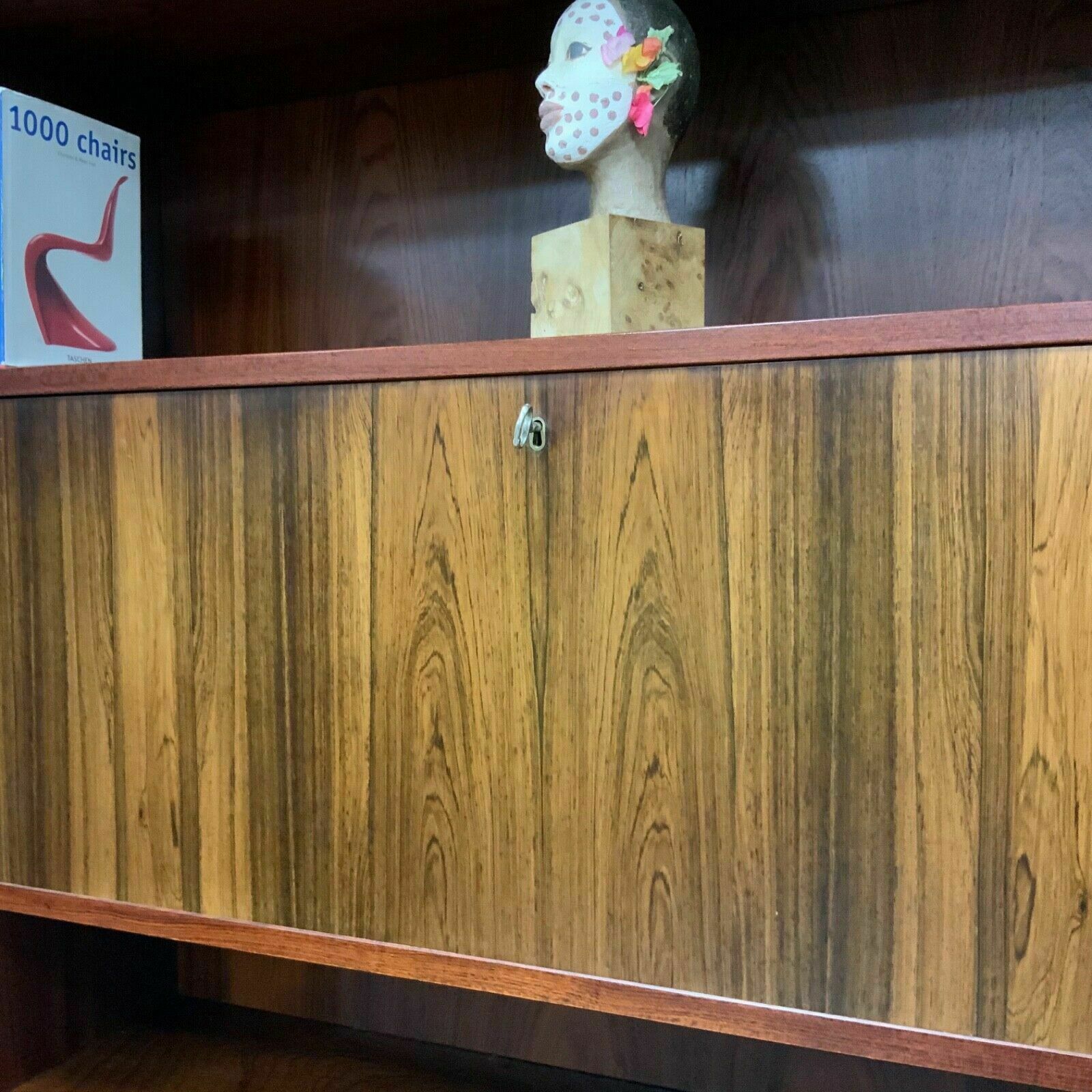 Danish Rosewood Display Cabinet 1970’s photo vintage