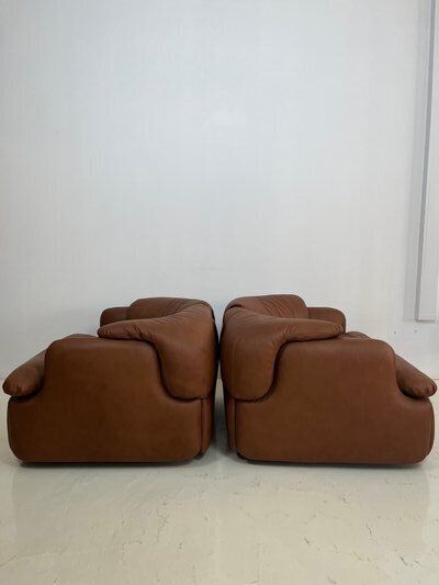 photo for sale Confidential Armchair Attributed To Alberto Rosselli For Saporiti, Italy, 1970s, Set Of 2