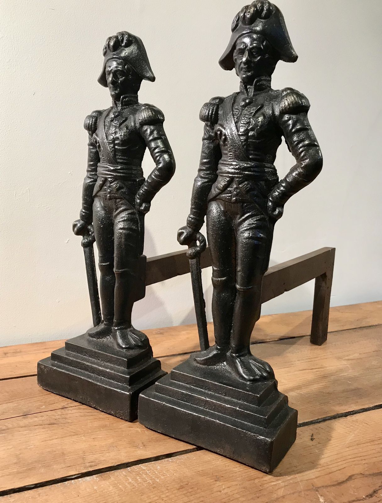 Lord Nelson Vintage Fire Dogs, 1980s photo furniture